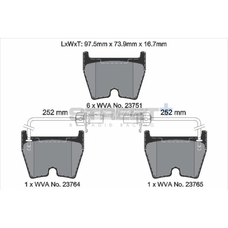 Pagid Street+ Brake Pads Audi R8 42 09-15 Rear - Image 3