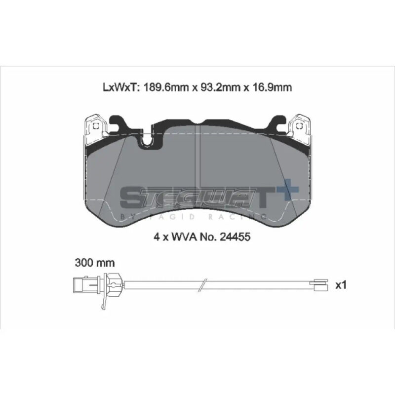 Pagid Street+ Brake Pads Audi RS7 Quattro 13-18 Front - T8073SP2001 - Image 3