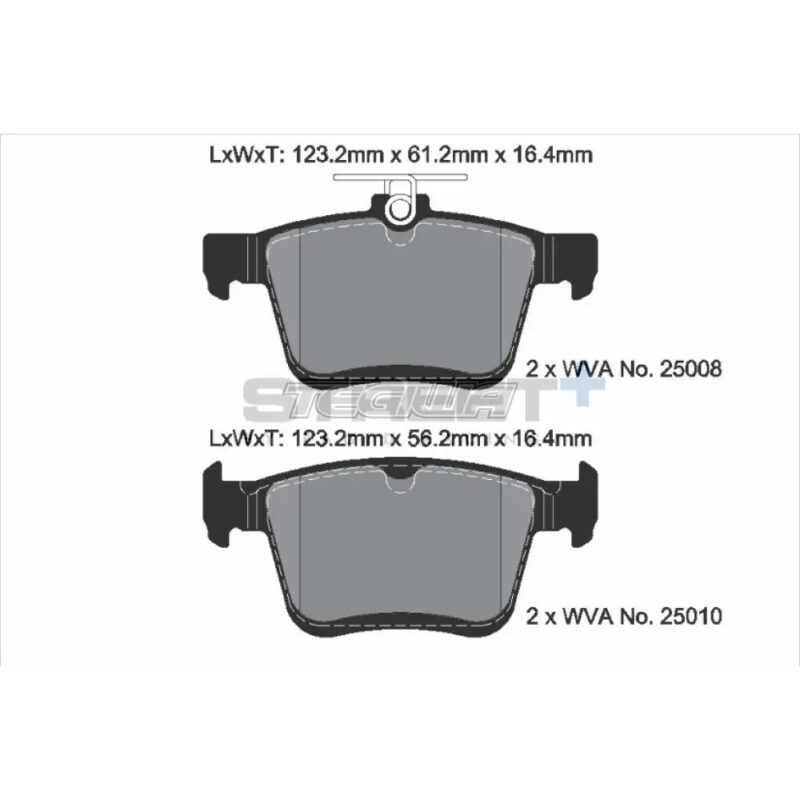 Pagid Street+ Brake Pads Audi S3 8V Quattro 12-20 Rear - T8101SP2001 - Image 3