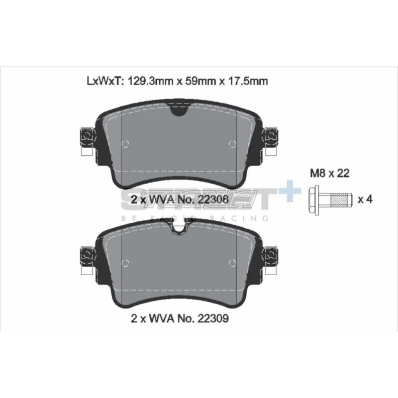 Pagid Street+ Brake Pads Audi SQ5 Quattro 16-21 Front - Image 3