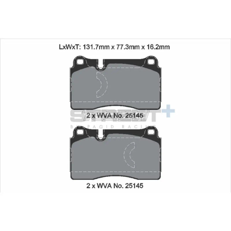 Pagid Street+ Brake Pads Audi TT RS 8J 09-14 Front - Image 3
