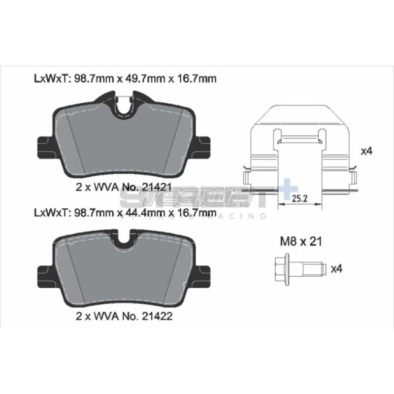 Pagid Street+ Brake Pads BMW 2-Series G4X 218i 22 Rear - Image 3