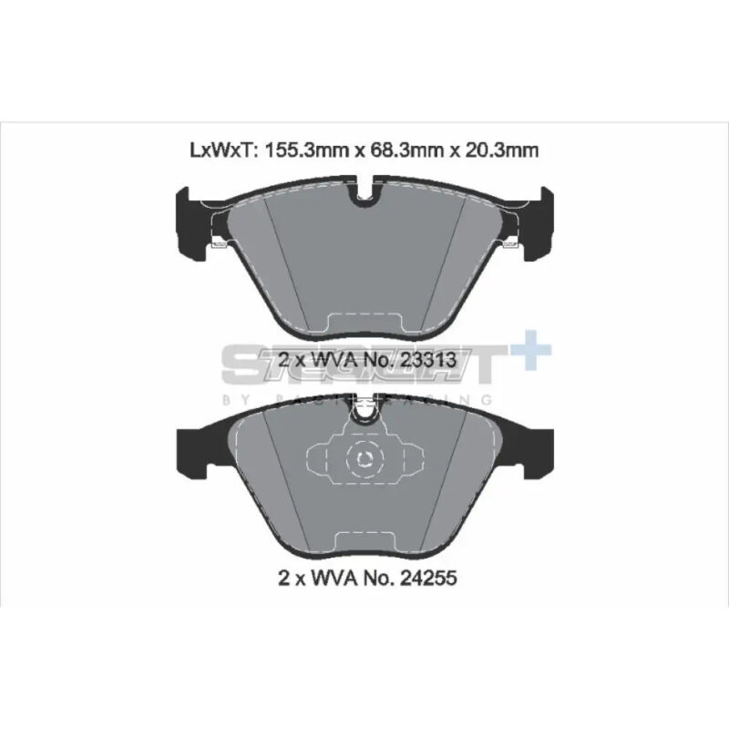 Pagid Street+ Brake Pads BMW 3-Series E9X 01-13 Front - T8025SP2001 - Image 3