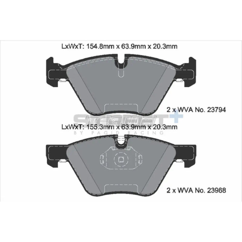 Pagid Street+ Brake Pads BMW 3-Series E9X 01-13 Front - T8045SP2001 - Image 3