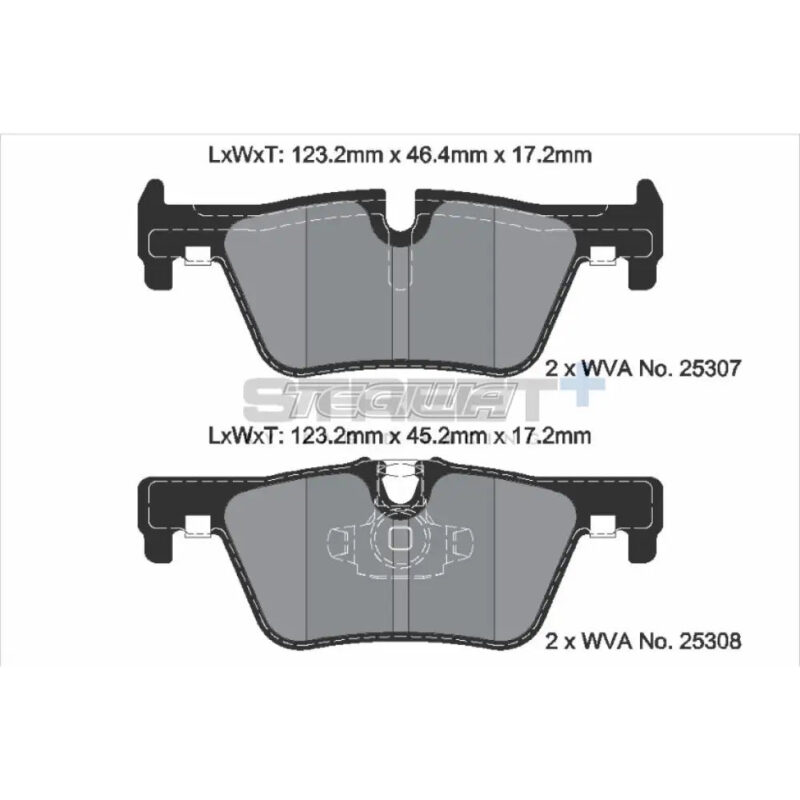 Pagid Street+ Brake Pads BMW 4-Series F3X 13-20 Rear - T8117SP2001 - Image 3