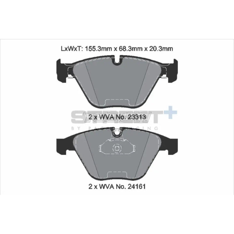 Pagid Street+ Brake Pads BMW 5-Series E60 525i 05-07 Front - Image 3