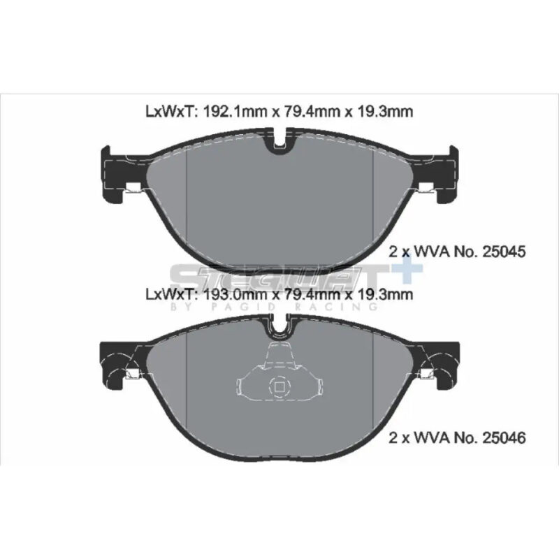 Pagid Street+ Brake Pads BMW 7-Series F0X 08-15 Front - Image 3