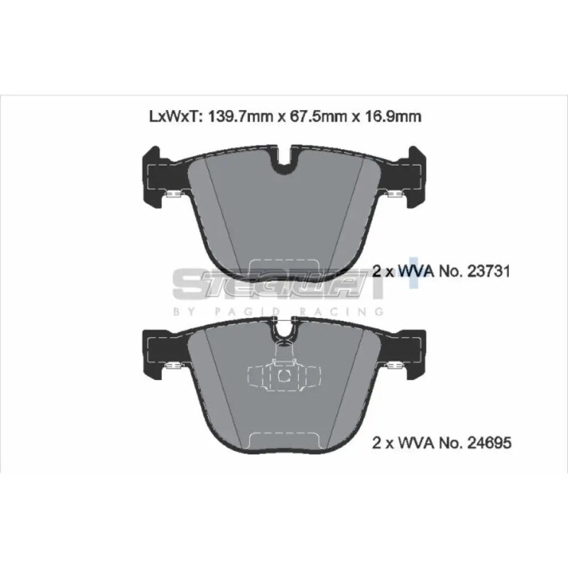 Pagid Street+ Brake Pads BMW 7-Series F0X 08-15 Rear - Image 3