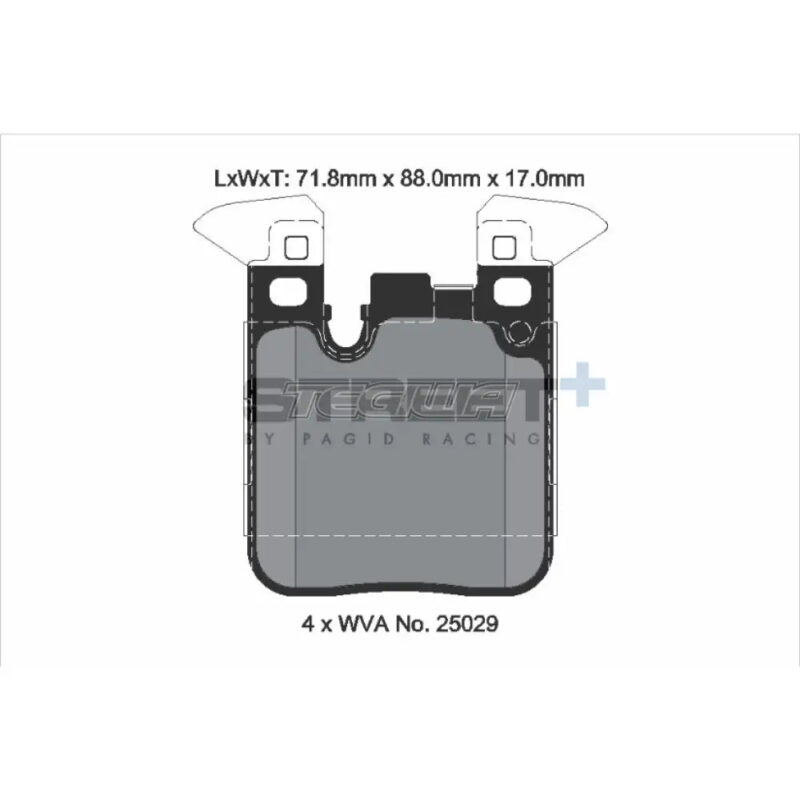 Pagid Street+ Brake Pads BMW M2 F22 F87 15-19 Rear - T8195SP2001 - Image 3