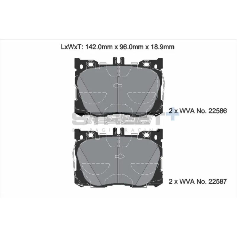 Pagid Street+ Brake Pads Mercedes C-Class AMG C43 16-18 Front - T8015SP2001 - Image 3