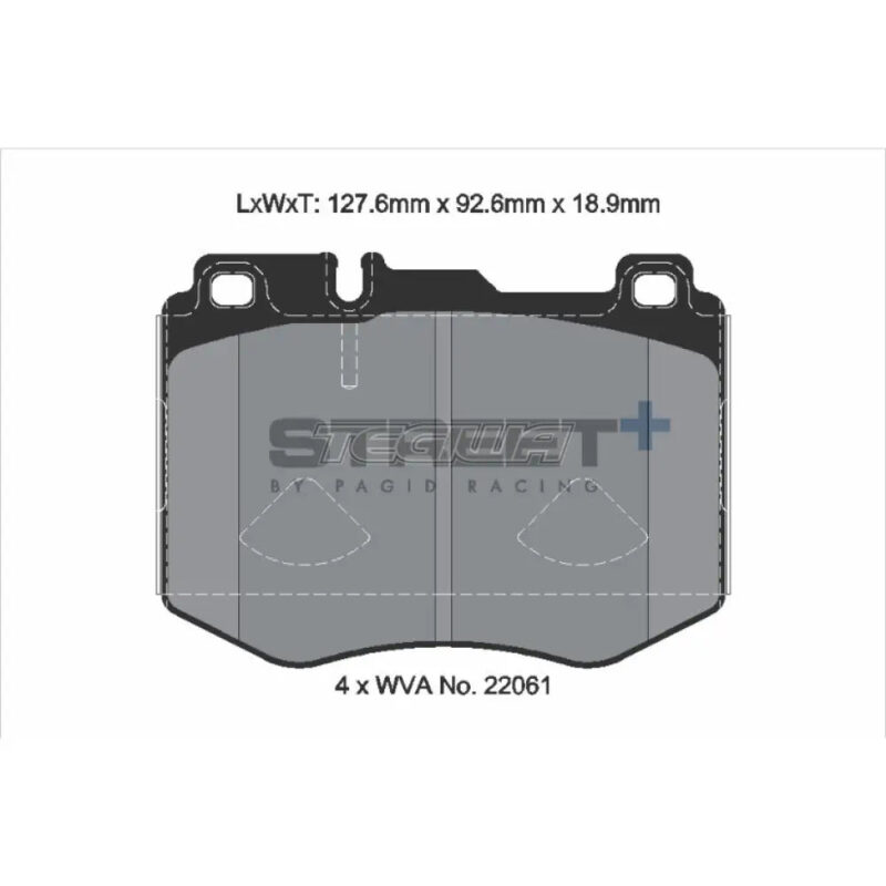 Pagid Street+ Brake Pads Mercedes C-Class AMG C43 16-18 Front - T8160SP2001 - Image 3