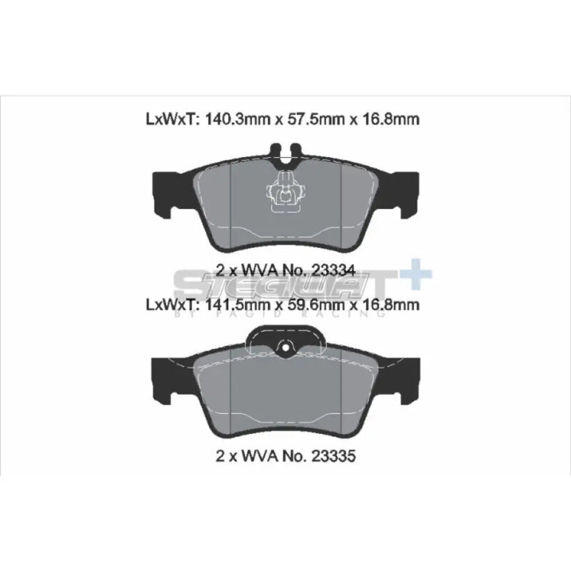 Pagid Street+ Brake Pads Mercedes SLK-Class AMG SLK55 04-11 Rear - T8029SP2001 - Image 3