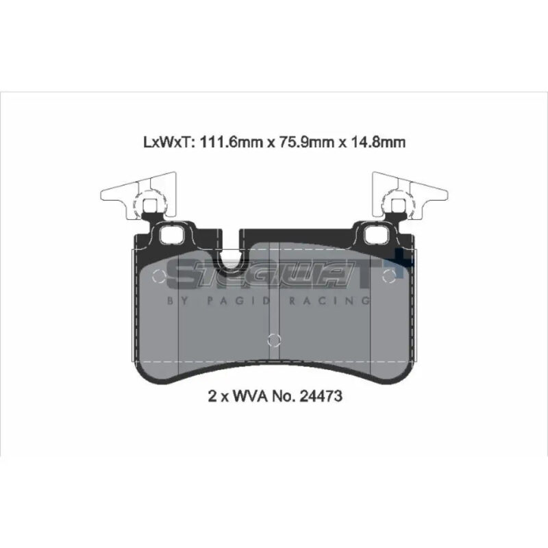 Pagid Street+ Brake Pads Mercedes SLK-Class AMG SLK55 04-11 Rear - T8074SP2001 - Image 3