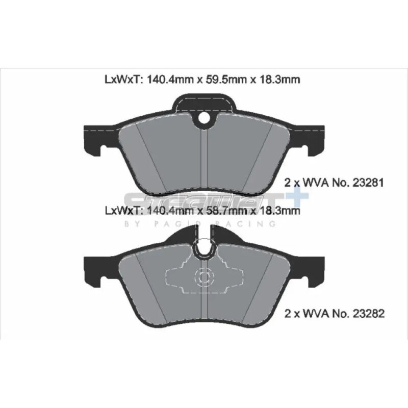 Pagid Street+ Brake Pads Mini Cooper S R5X 02-07 Front - Image 3