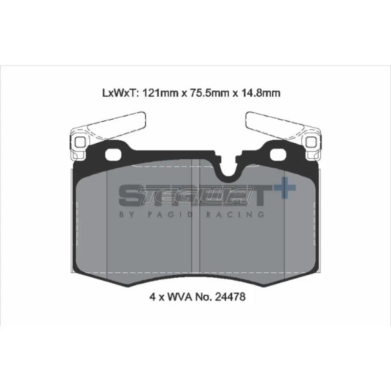 Pagid Street+ Brake Pads Mini Cooper S R5X 06-15 Front - T8188SP2001 - Image 3