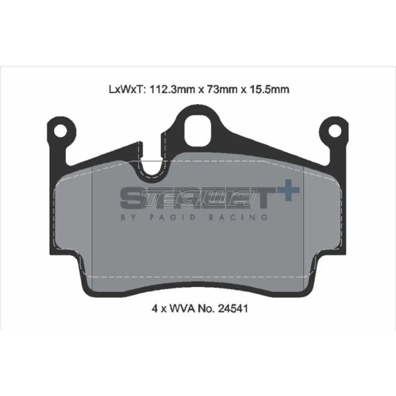 Pagid Street+ Brake Pads Porsche 718 Boxster 982 2.0 16 Rear - Image 3