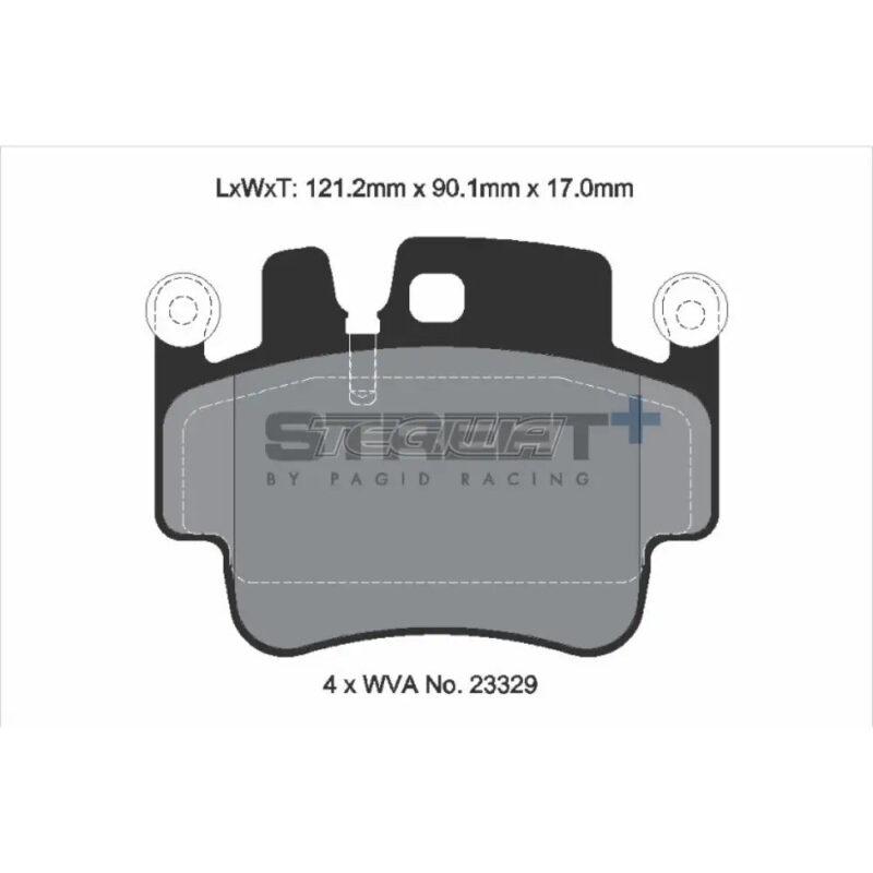 Pagid Street+ Brake Pads Porsche 911 GT3 996 99-04 Front - Image 3