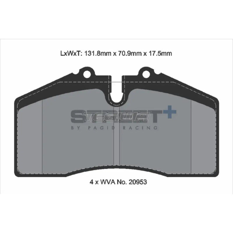 Pagid Street+ Brake Pads Porsche 944 2.5 Turbo 85-91 Front - Image 3