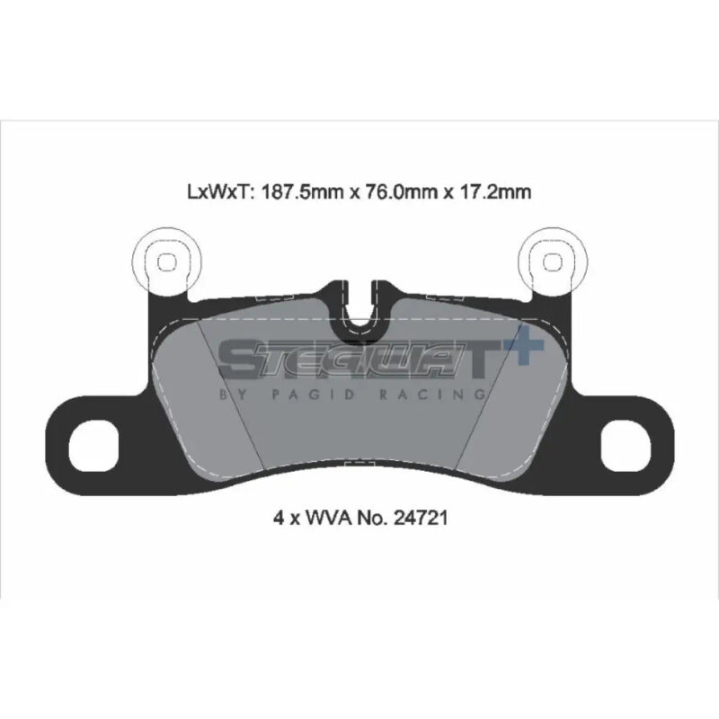 Pagid Street+ Brake Pads Porsche Cayenne 92A 10-16 Rear - T8091SP2001 - Image 3