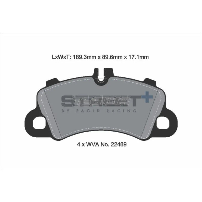 Pagid Street+ Brake Pads Porsche Cayenne 9YA 2.0 E-Hybrid AWD 23 Front - Image 3