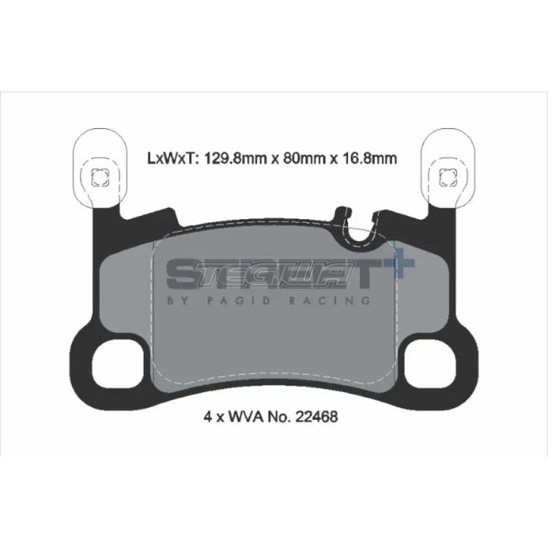Pagid Street+ Brake Pads Porsche Cayenne 9YA 9YB 17-23 Rear - Image 3