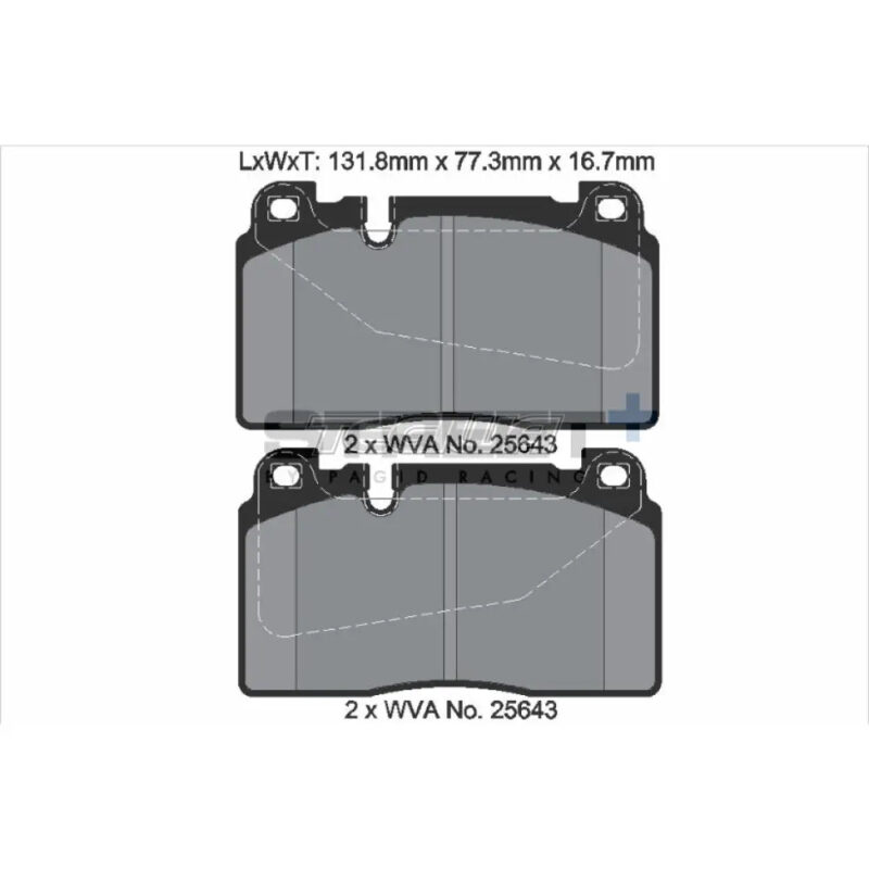 Pagid Street+ Brake Pads Porsche Macan 95B 14-19 Rear - Image 3