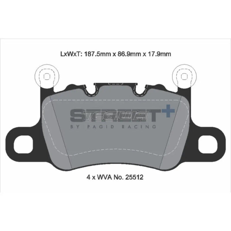 Pagid Street+ Brake Pads Porsche Panamera 911 991 GT3 13-17 Rear - Image 3