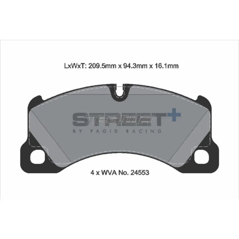 Pagid Street+ Brake Pads Porsche Panamera 970 09-16 Front - Image 3