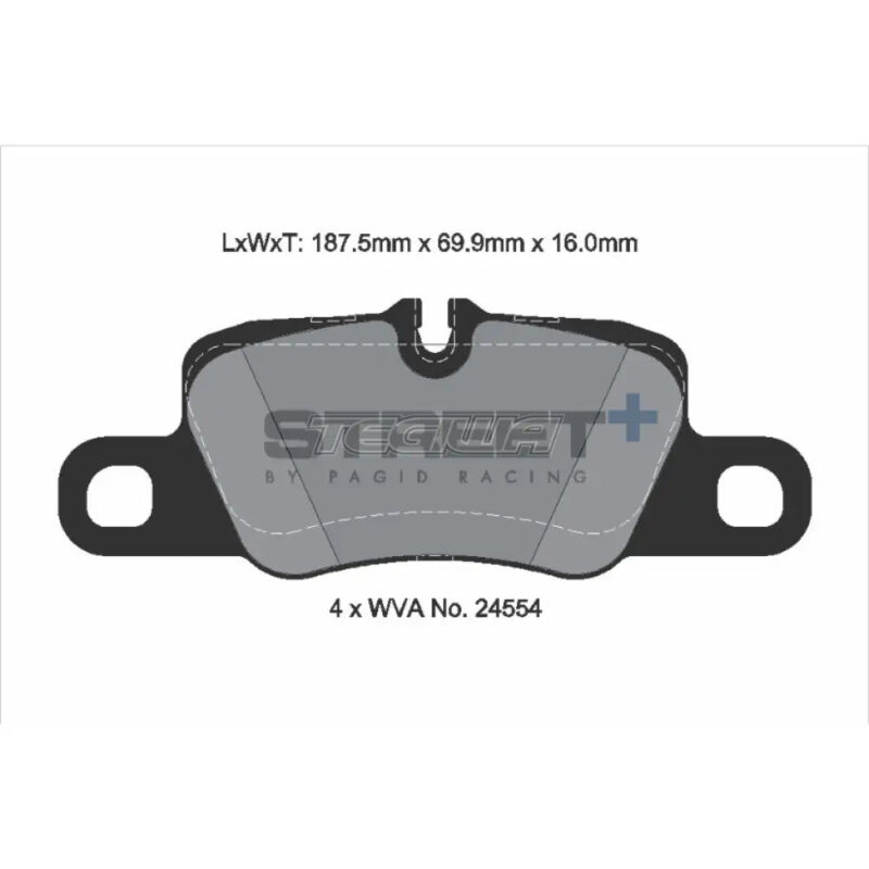 Pagid Street+ Brake Pads Porsche Panamera 970 09-16 Rear - Image 3