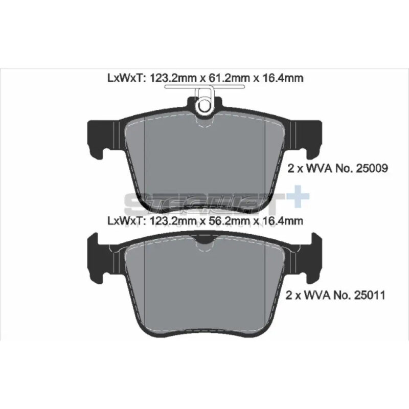 Pagid Street+ Brake Pads Volkswagen Golf MK7 GTI 13-18 Rear - T8101SP2001 - Image 3