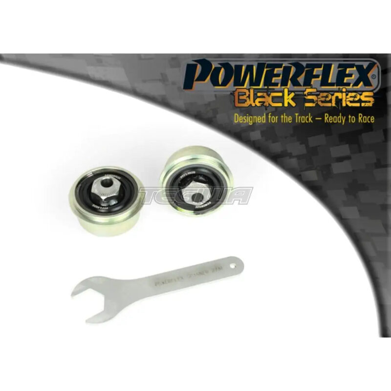 Powerflex Black Series Front Wishbone Rear Bush Caster Adjustable Audi A3 S3 RS3 8V MK3 up to 125PS Rear Beam 13-20