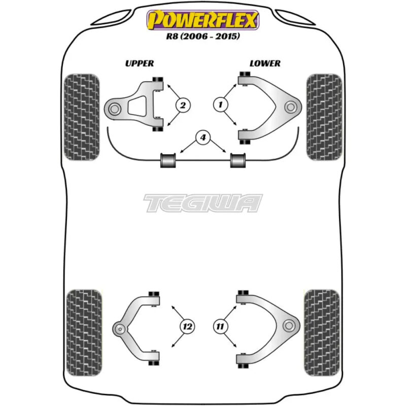 Powerflex Road Series Jack Pad Adaptor Audi R8 Type 42 07-15 - Image 2