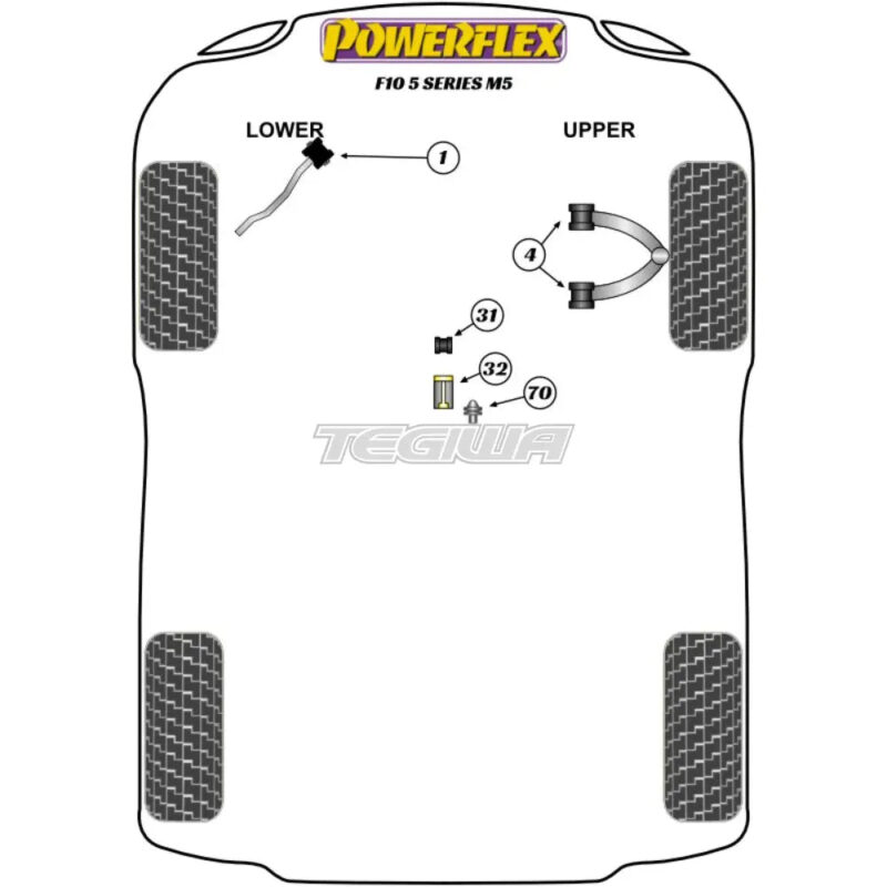 Powerflex Road Series Jack Pad Adaptor BMW 5 Series F10 F11 M5 10-17 - Image 2