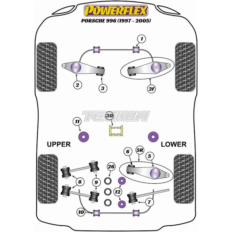Powerflex Road Series Jack Pad Adaptor Porsche 911 996 97-05 - Image 2