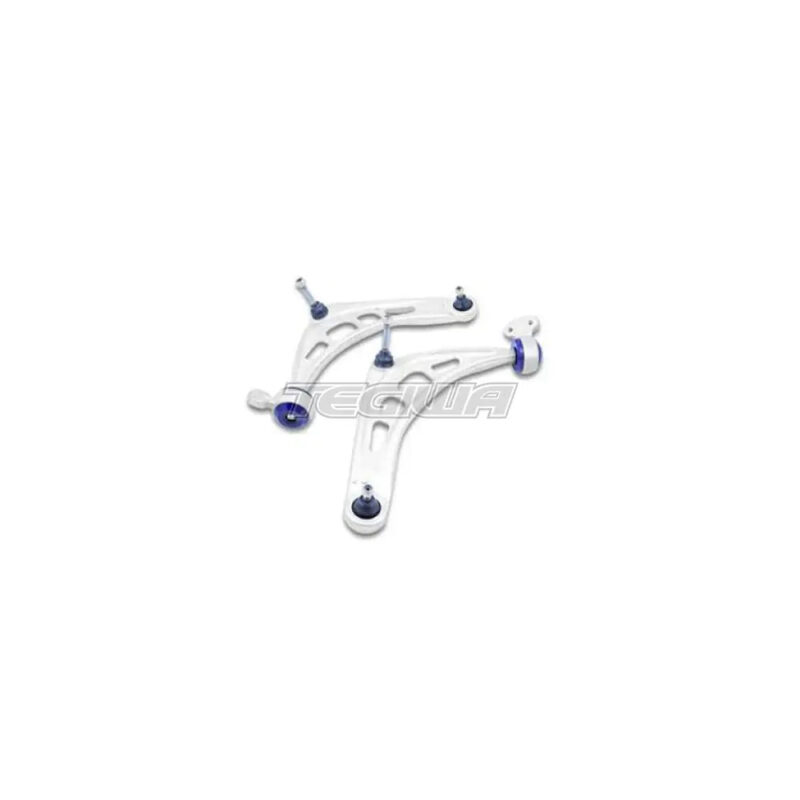 Superpro Front Complete Alloy Lower Control Arms: Performance Upgrade With Caster Increase For BMW E46