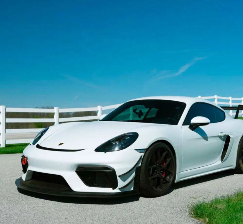 Verus Engineering Carbon Dual Element Dive Plane Canard Kit Porsche Cayman 718 GT4 - Image 2